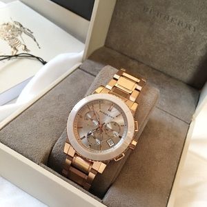Rose Gold Burberry Watch, PRICE FIRM
